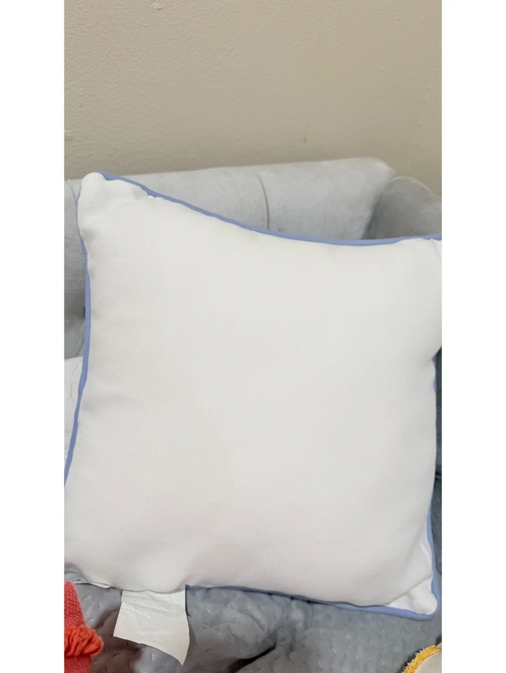 NWT Hobby Lobby Blue & White Floral Pillow